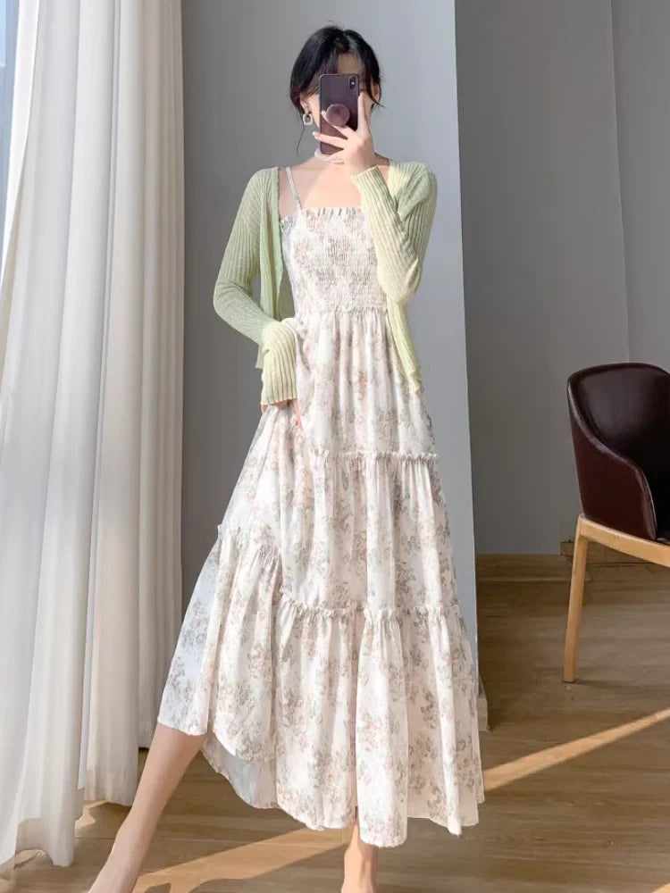 【Dress】花柄ワンピース T0616