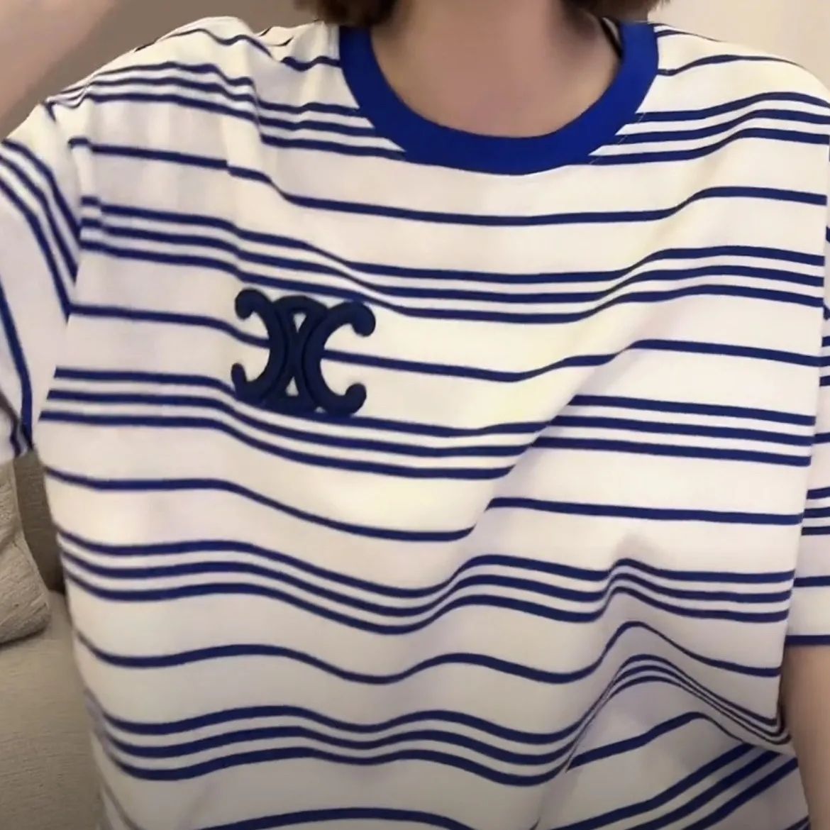 【Tops】ストライプTシャツ T0335