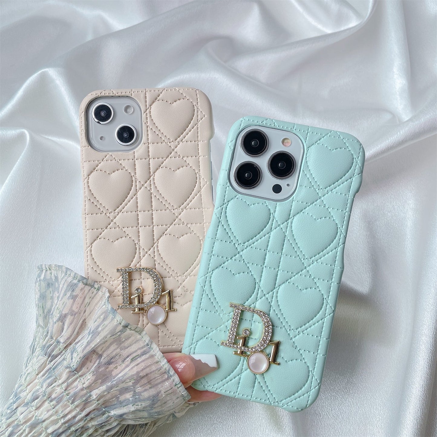 【雑貨】ハート柄スマホケース T0362