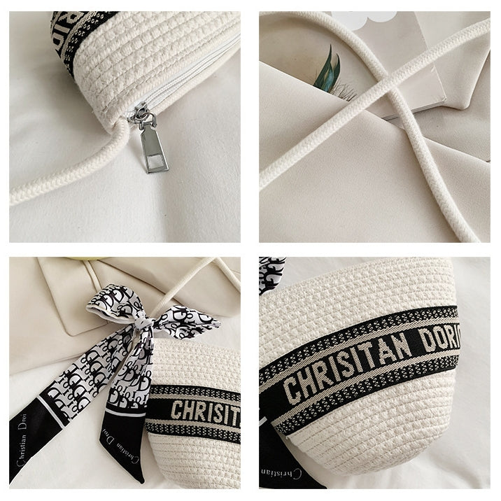 【雑貨】 ストローショルダーバッグ T0707