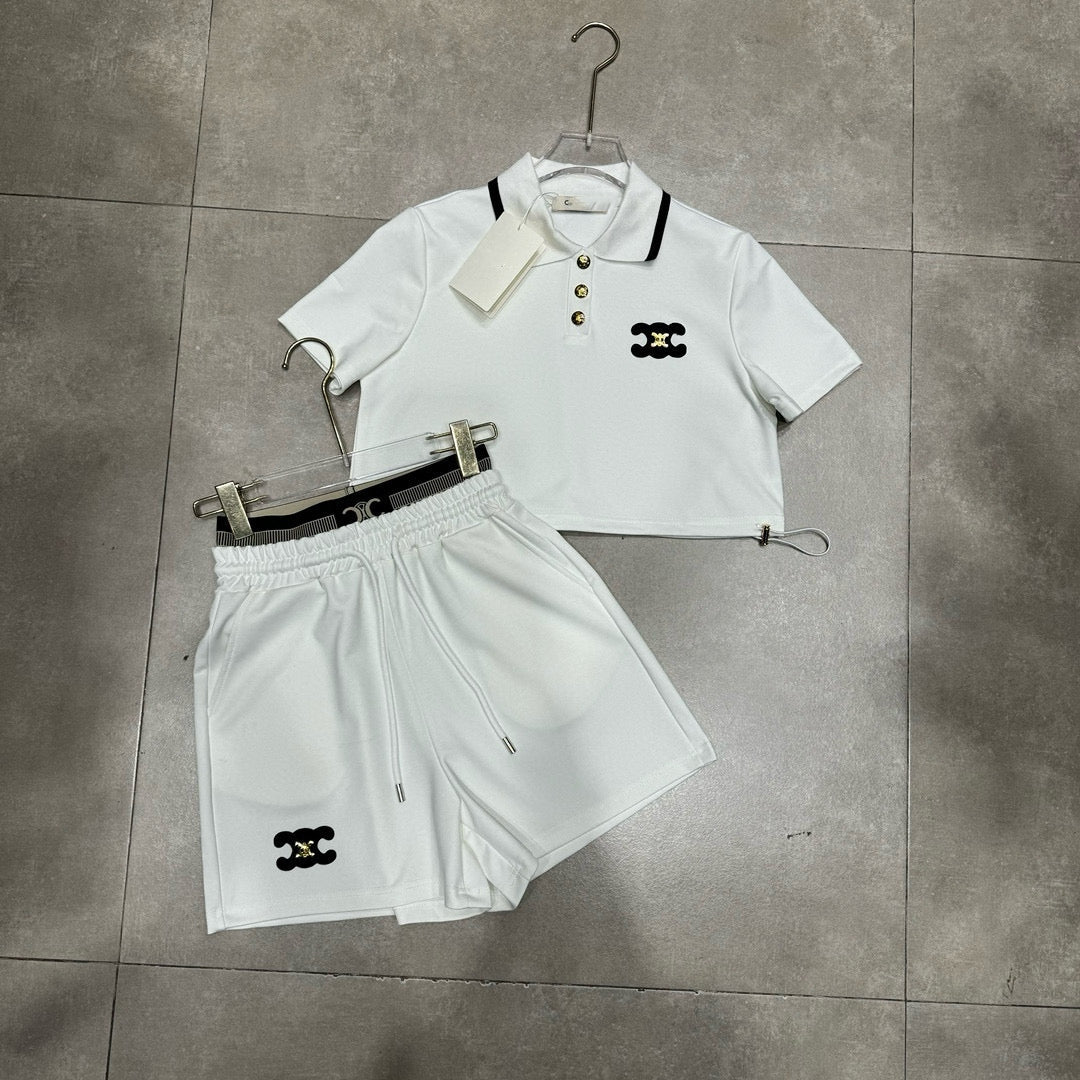 【Set】新作アイテム2点セット Tシャツ+ショートパンツ T0489