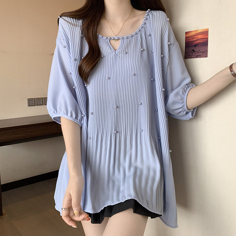 【Tops】ランタンスリーブブラウス T01035