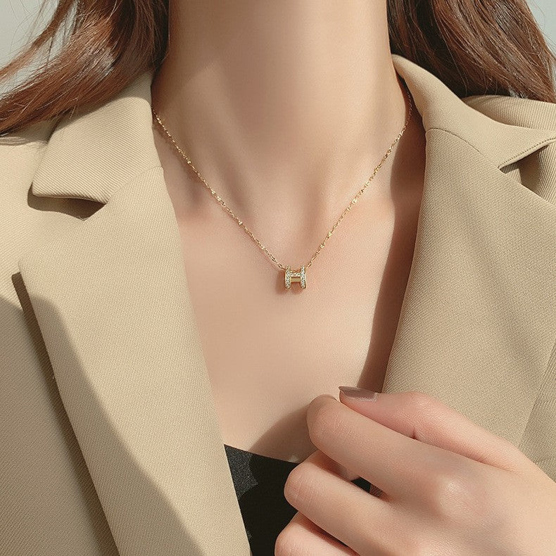 【雑貨】2色展開ファッションネックレス T0903