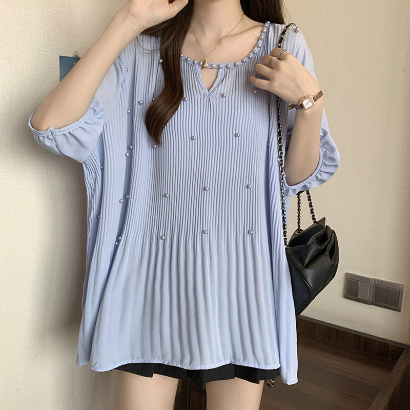 【Tops】ランタンスリーブブラウス T01035