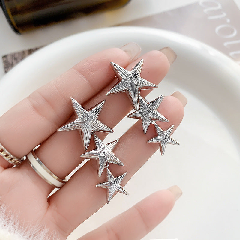 【雑貨】星柄ピアス T0751