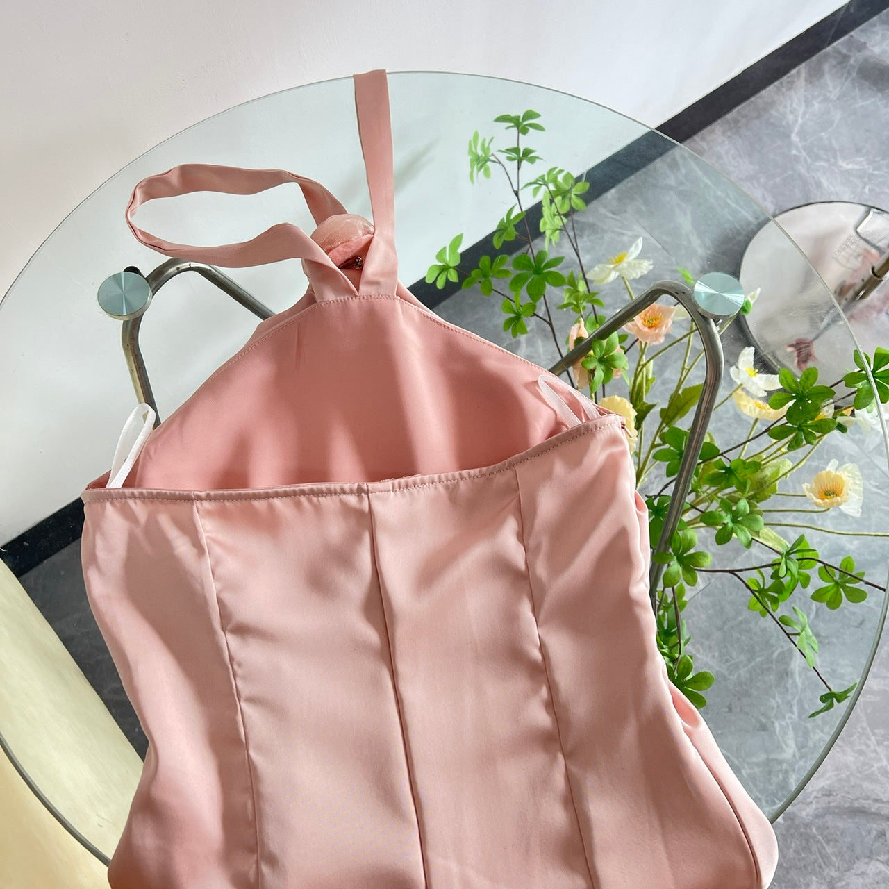 【Dress】エレガントバラワンピース T0598