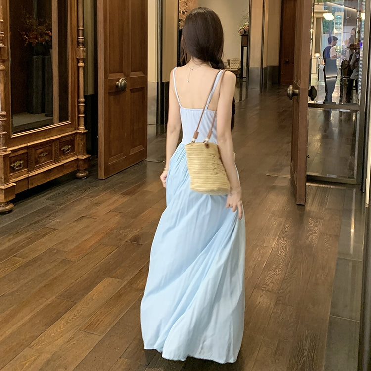 【Dress】カジュアル切り替えワンピース T0653