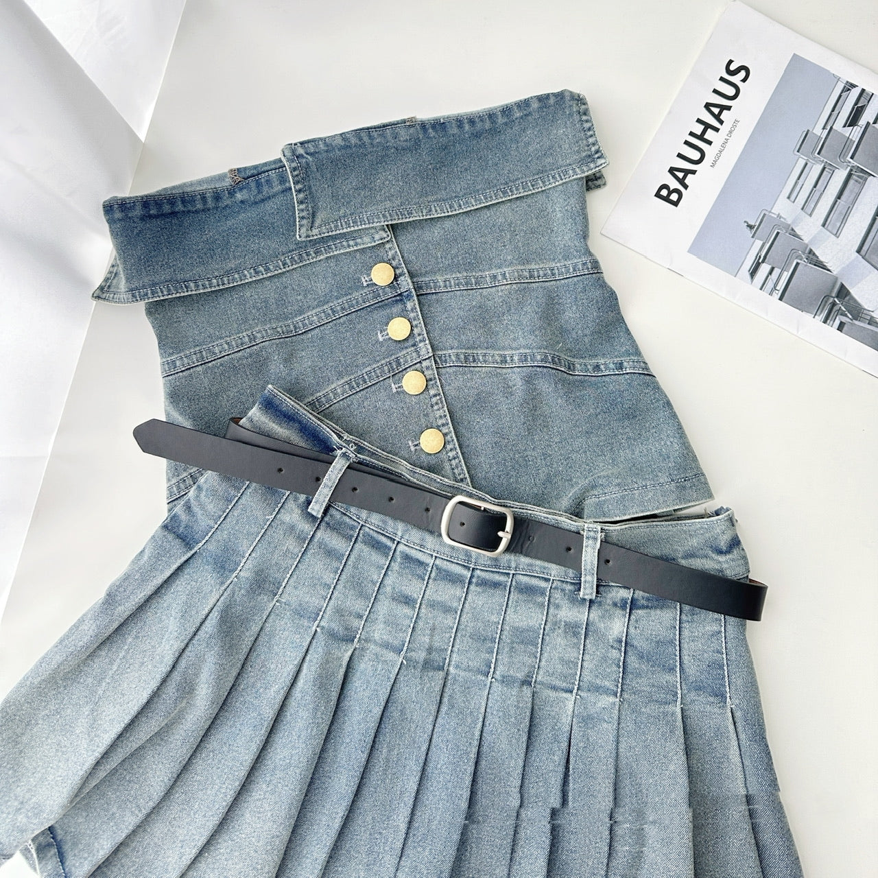 【Set】デニム人気2点セット T0605