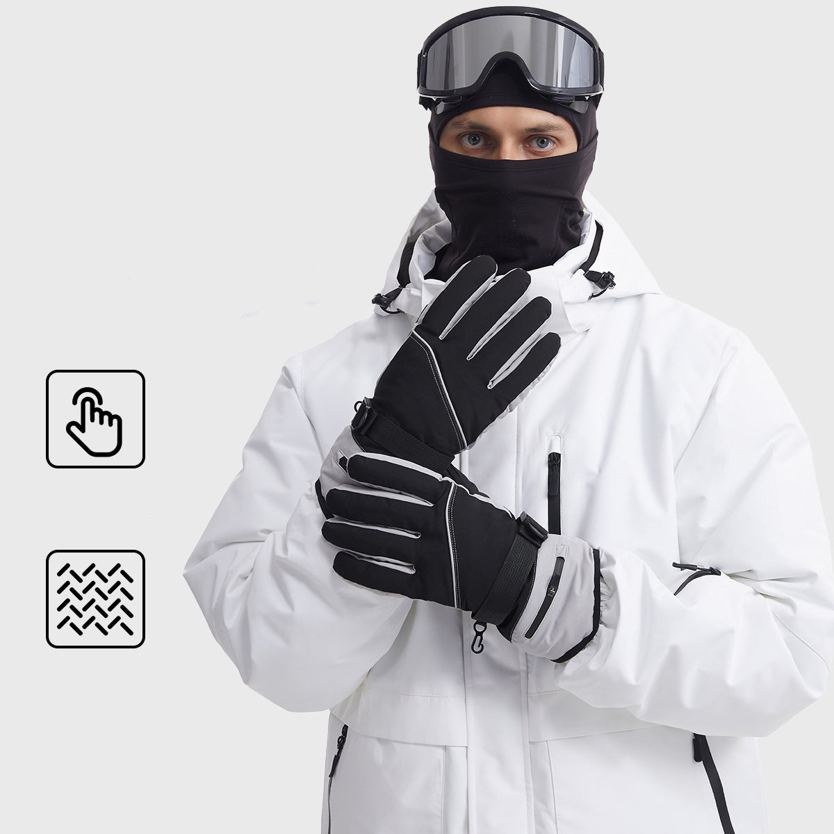 【雑貨】男女兼用スキーグローブ T01116