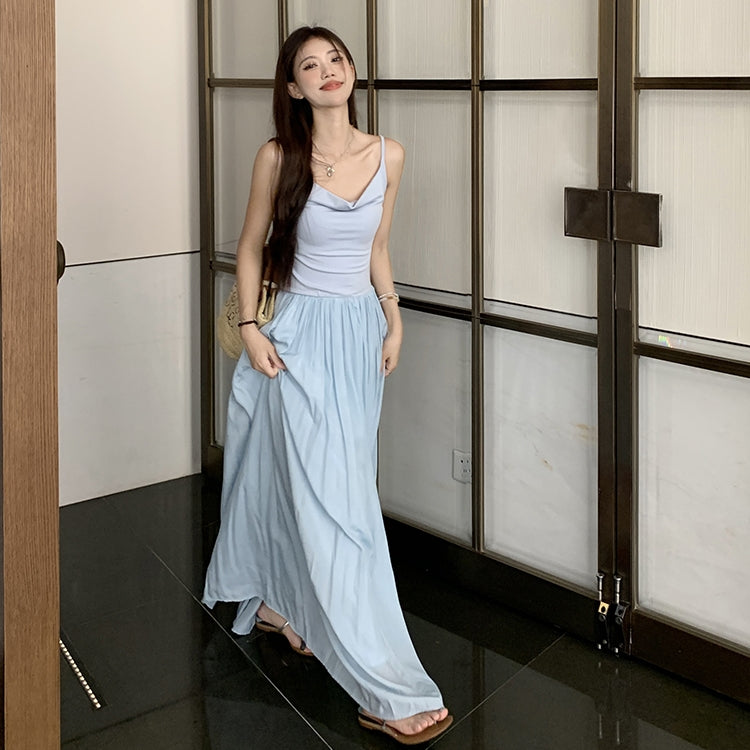 【Dress】カジュアル切り替えワンピース T0653