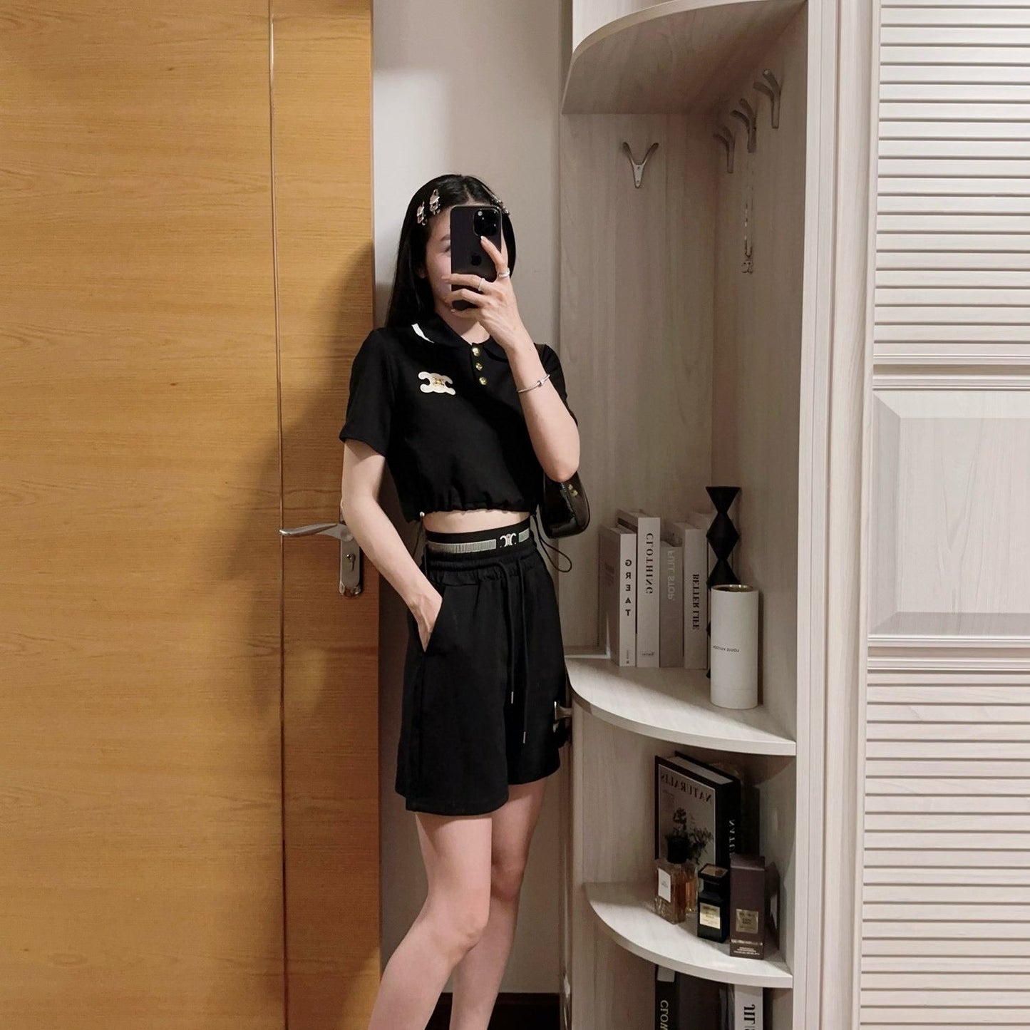 【Set】新作アイテム2点セット Tシャツ+ショートパンツ T0489