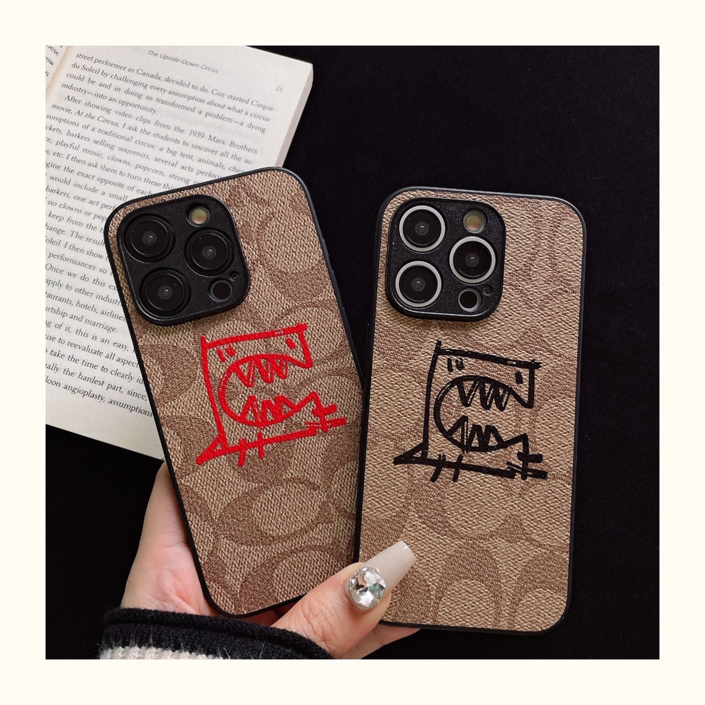 【雑貨】プリントデザインスマホケース T0487