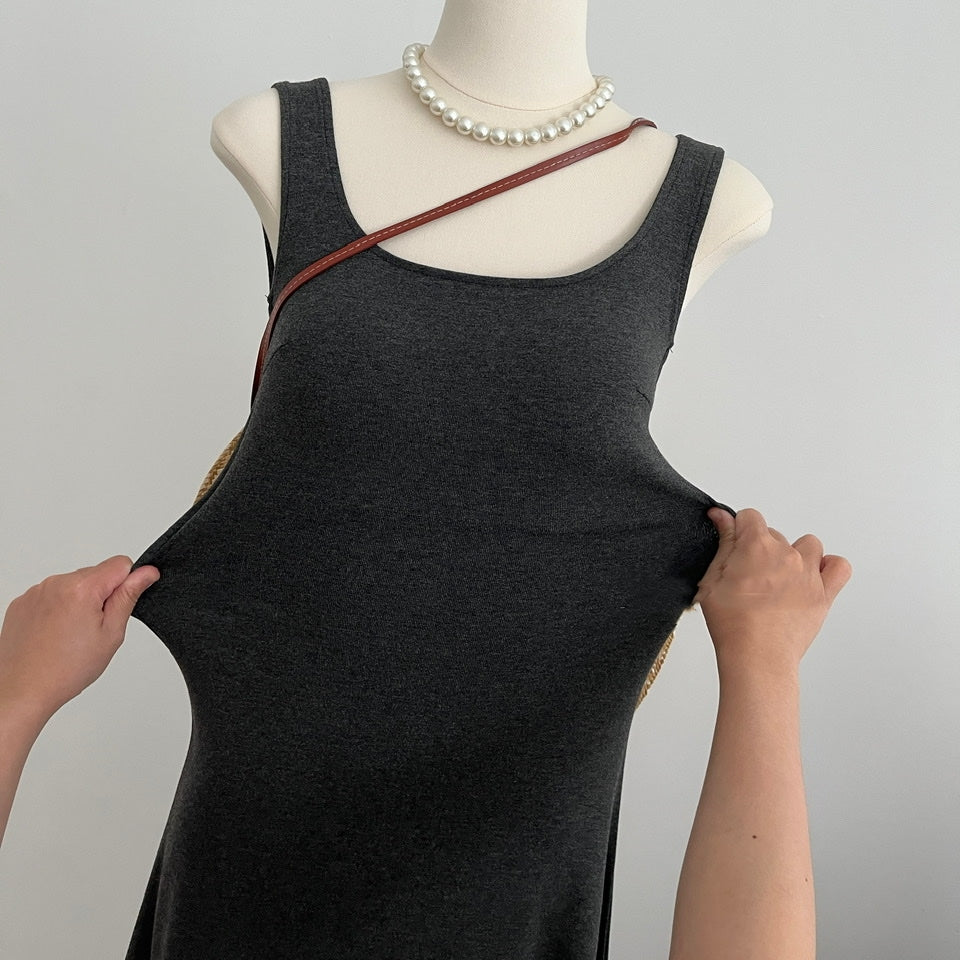 【Dress】快適なパッド入りドレス T0613