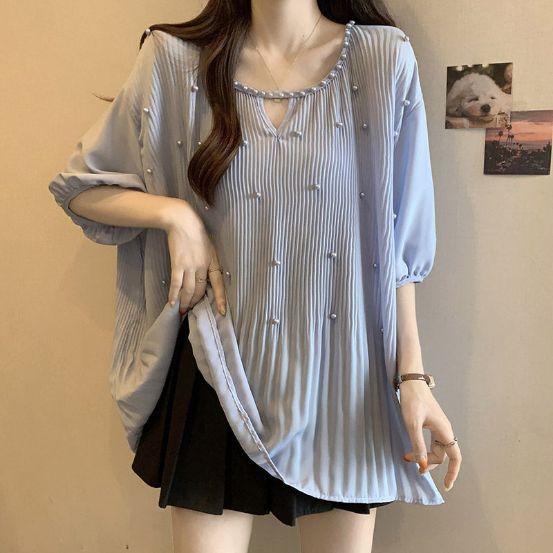 【Tops】ランタンスリーブブラウス T01035