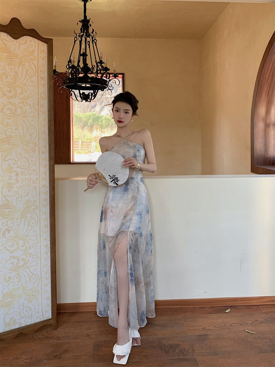 【Dress】プリントキャミソールワンピース T0173