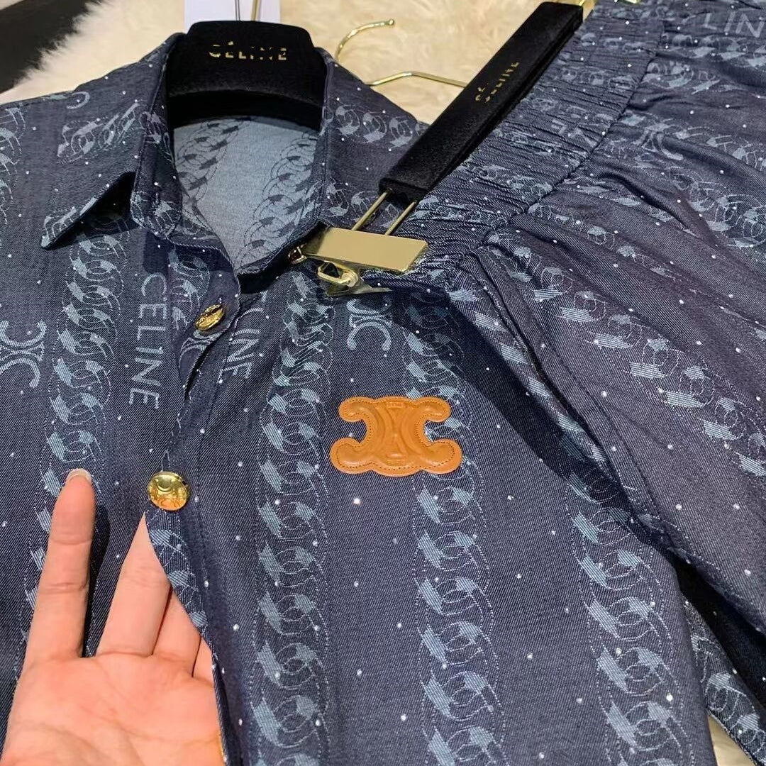 【Set】気質2点セット シャツ+ショートパンツ T0491