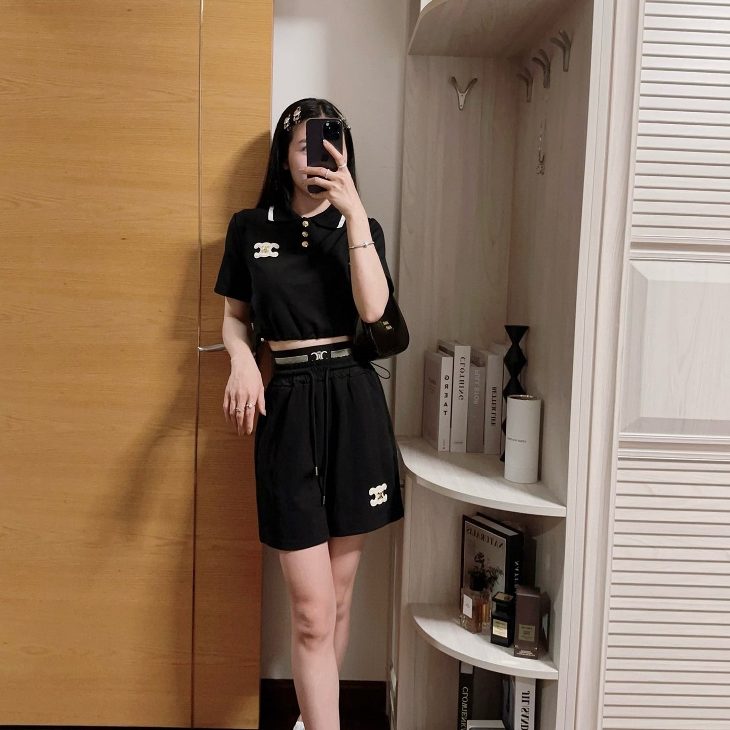 【Set】新作アイテム2点セット Tシャツ+ショートパンツ T0489