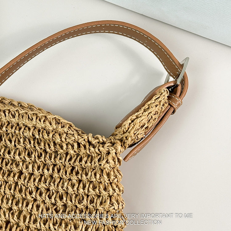 【雑貨】2色展開カジュアルカゴバッグ T0913