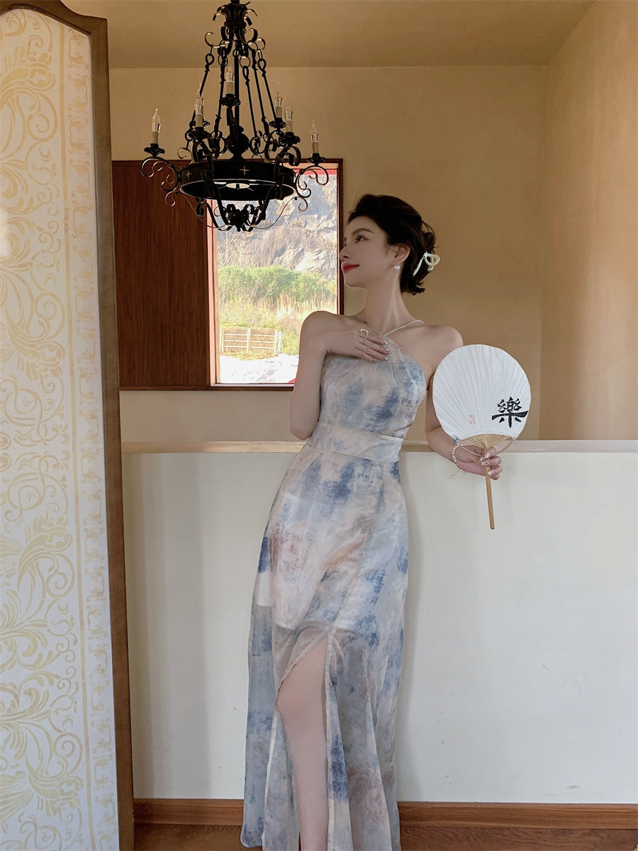 【Dress】プリントキャミソールワンピース T0173