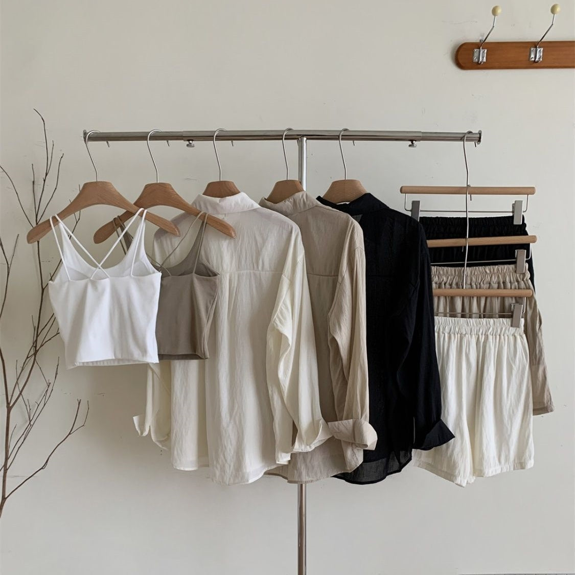 【Set】夏ぴったり薄い2点セットUVカット T0595