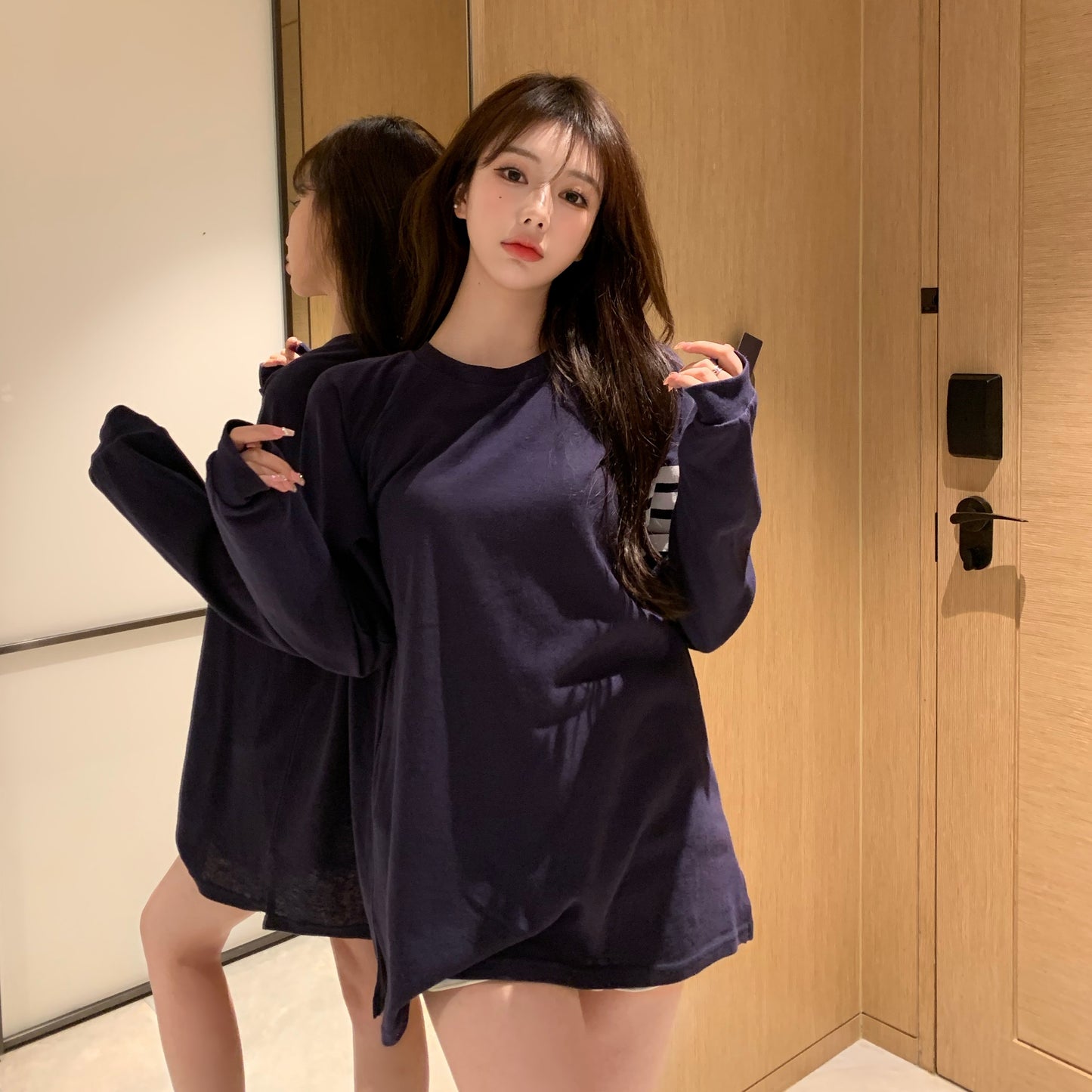 【Tops】4色展開Tシャツ T01012