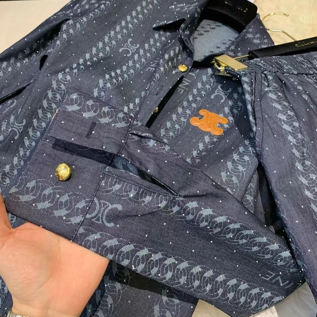 【Set】気質2点セット シャツ+ショートパンツ T0491