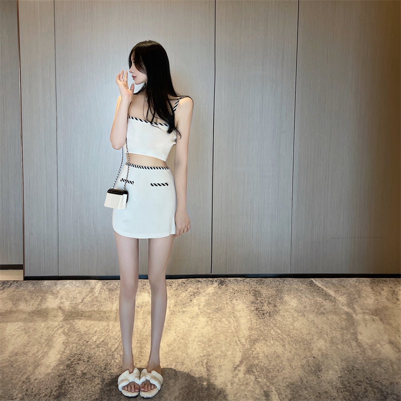 【Dress】セクシー切り替え2点セット T0633