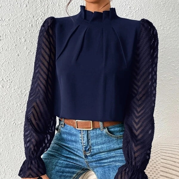 【Tops】高級感切り替えデザイントップス T01060