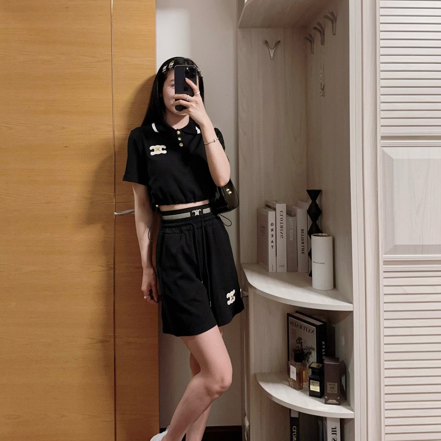 【Set】新作アイテム2点セット Tシャツ+ショートパンツ T0489