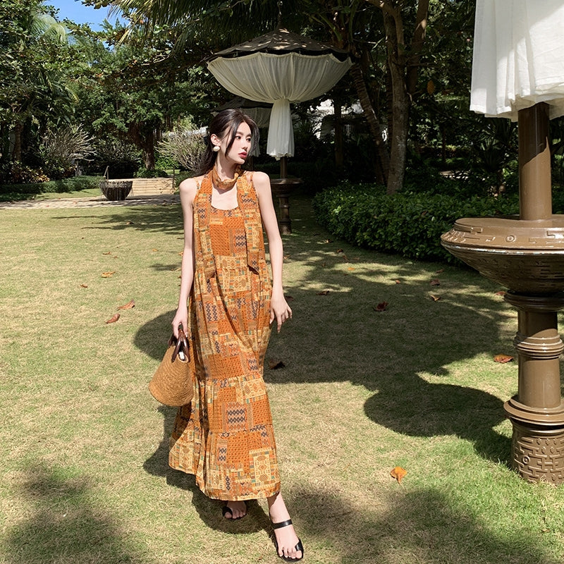 【Dress】着瘦せキャミソールワンピース T0171