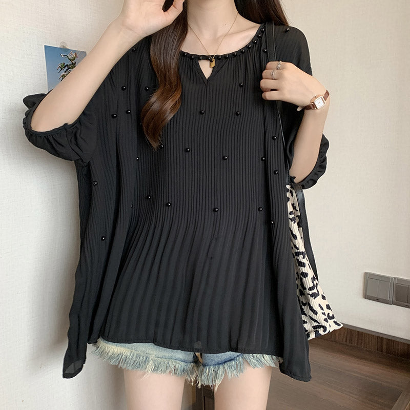 【Tops】ランタンスリーブブラウス T01035