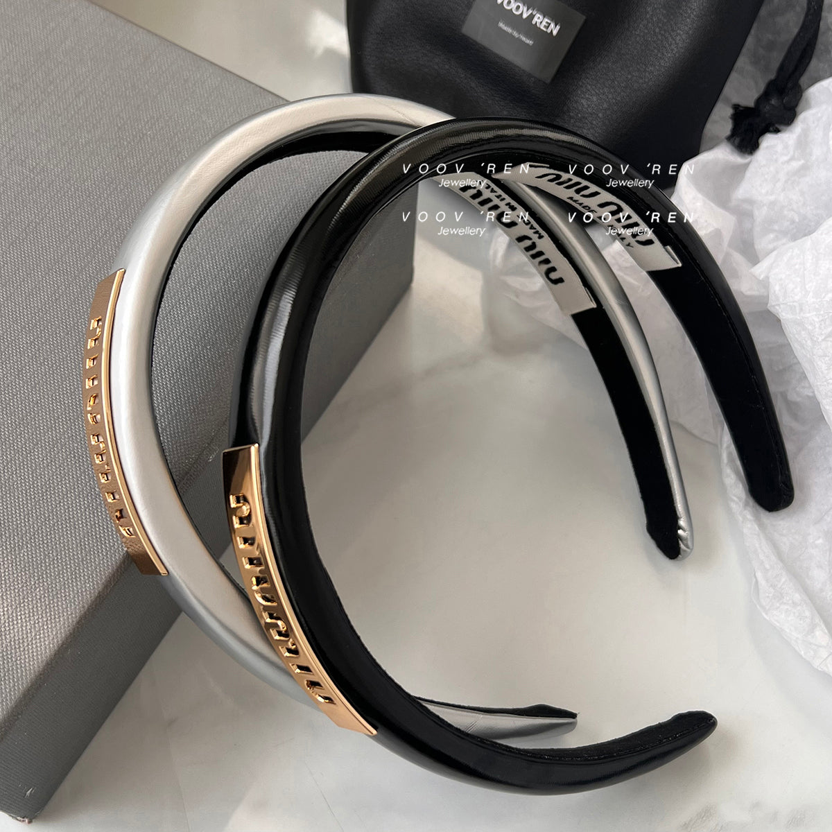 【雑貨】高級感ヘッドバンド T0957