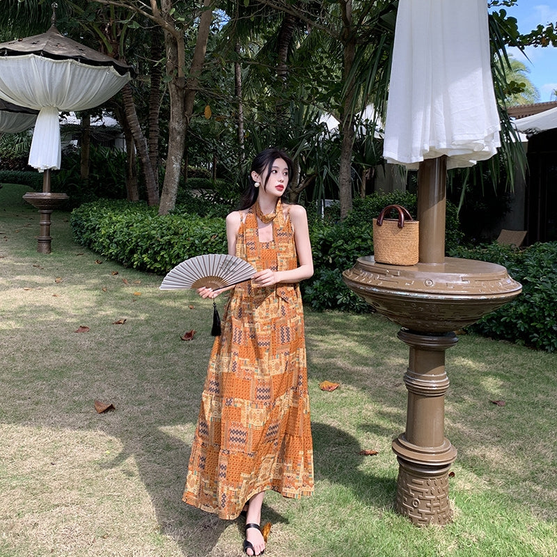 【Dress】着瘦せキャミソールワンピース T0171