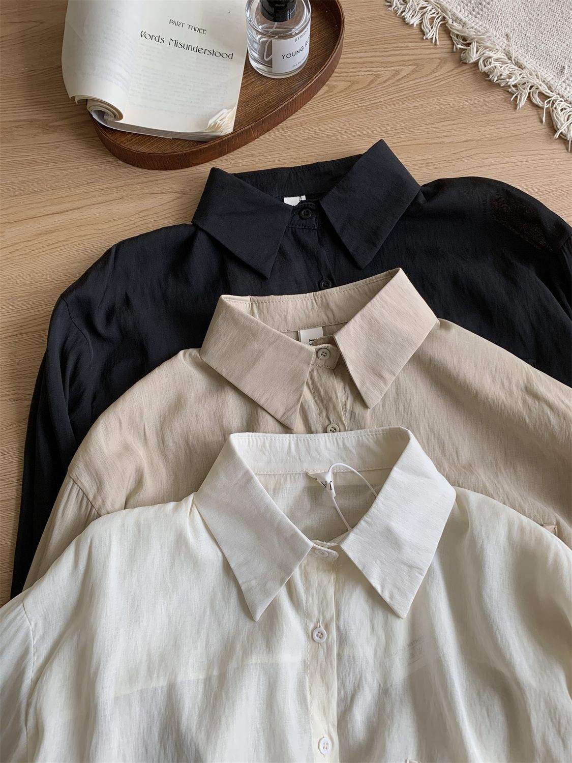 【Set】夏ぴったり薄い2点セットUVカット T0595