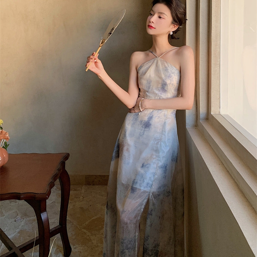 【Dress】プリントキャミソールワンピース T0173