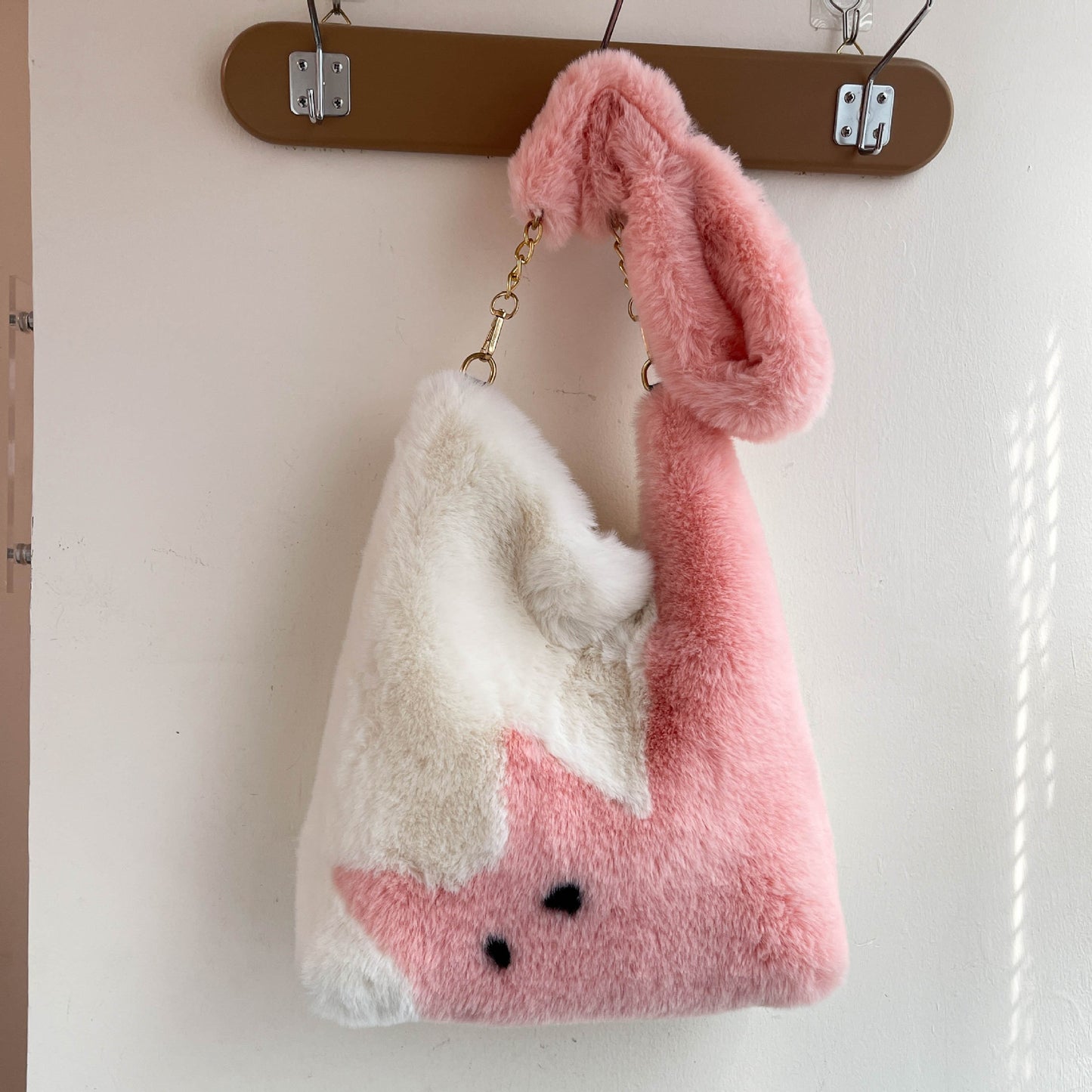 【雑貨】可愛いラムウールショルダーバッグ T01119