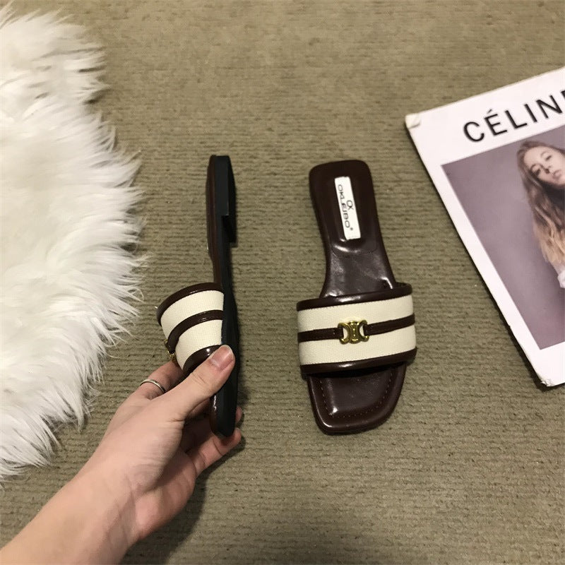 【Shoes】4色選択可サンダルスリッパ T0830