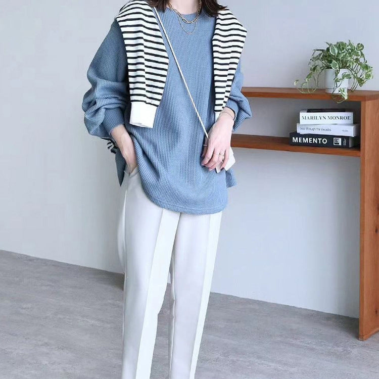 【Tops】カジュアル長袖Tシャツ T01062