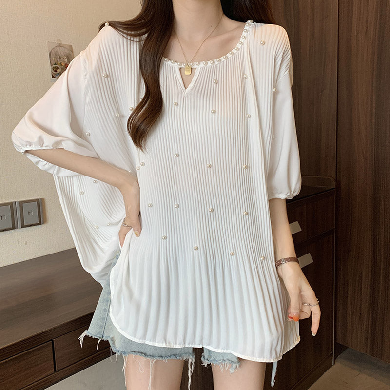 【Tops】ランタンスリーブブラウス T01035