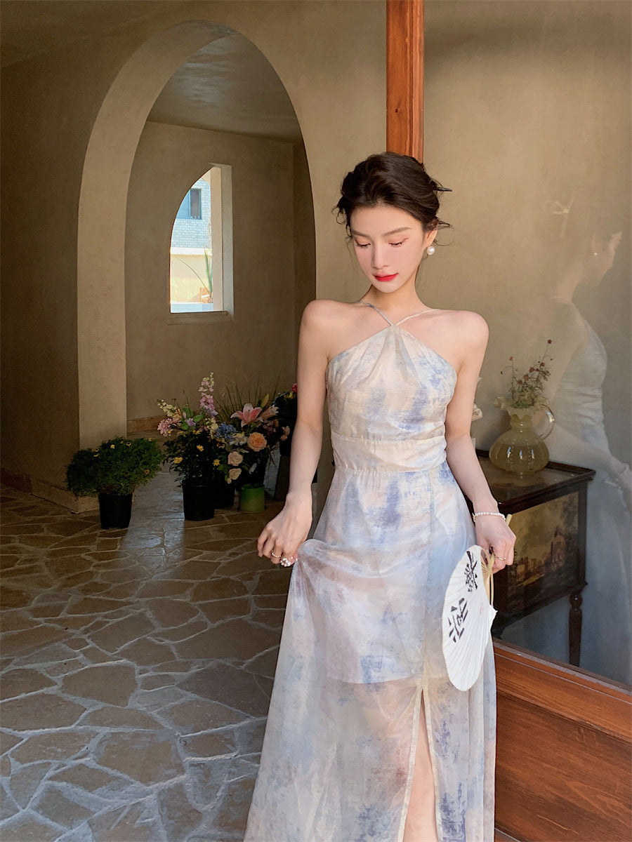 【Dress】プリントキャミソールワンピース T0173