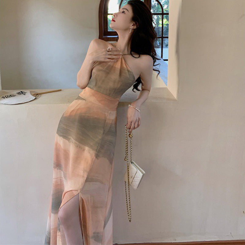 【Dress】プリントキャミソールワンピース T0173