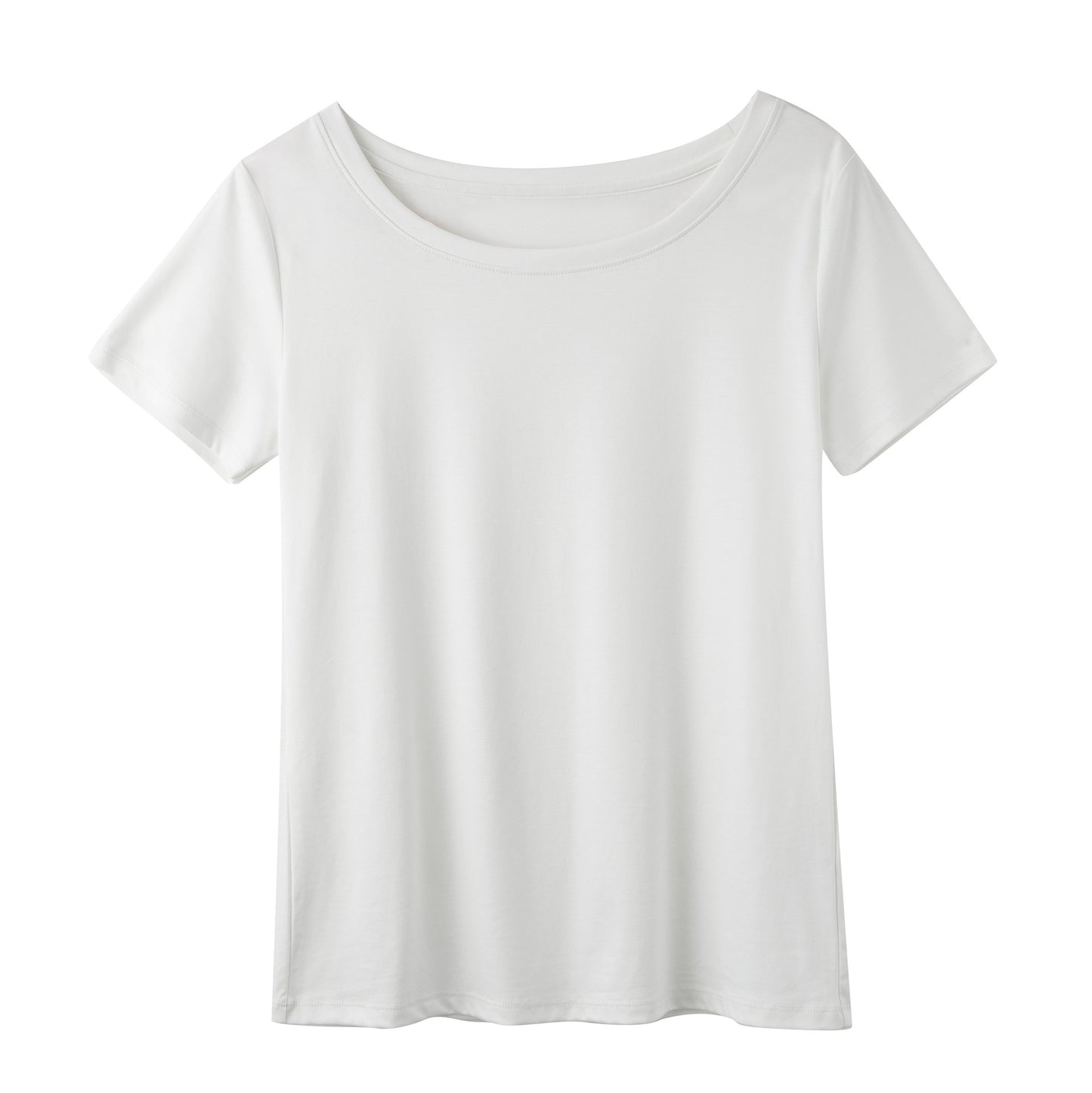【Tops】マーセライズドコットンTシャツ T01657