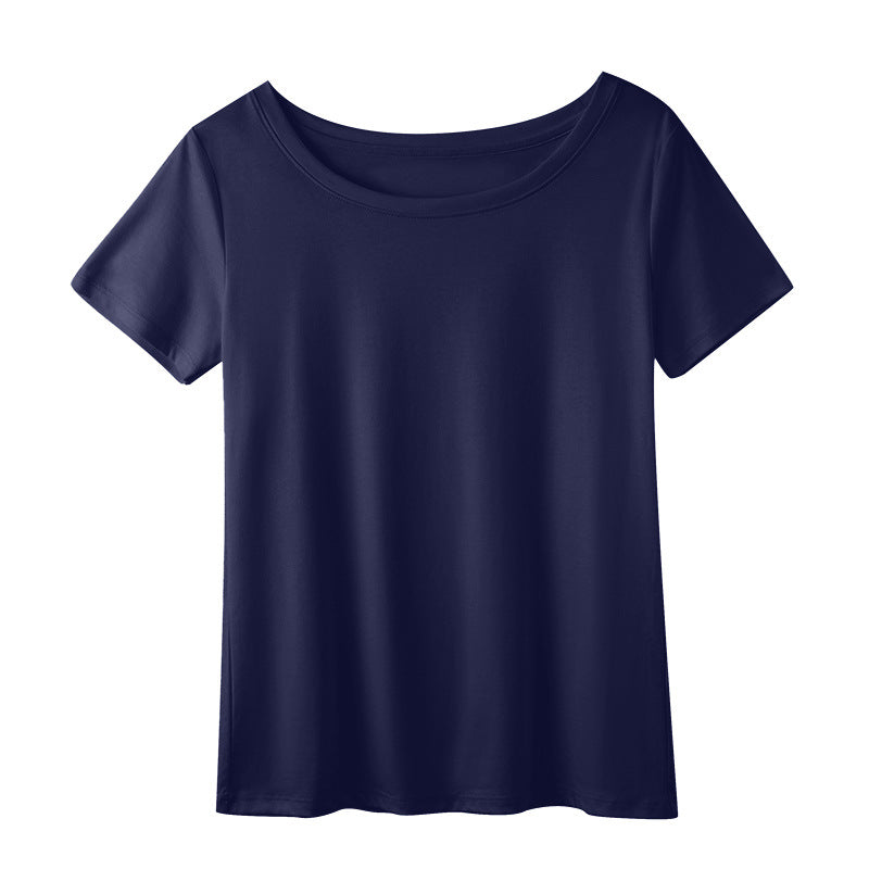 【Tops】マーセライズドコットンTシャツ T01657