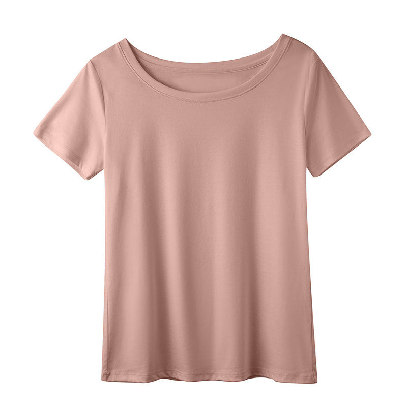 【Tops】マーセライズドコットンTシャツ T01657