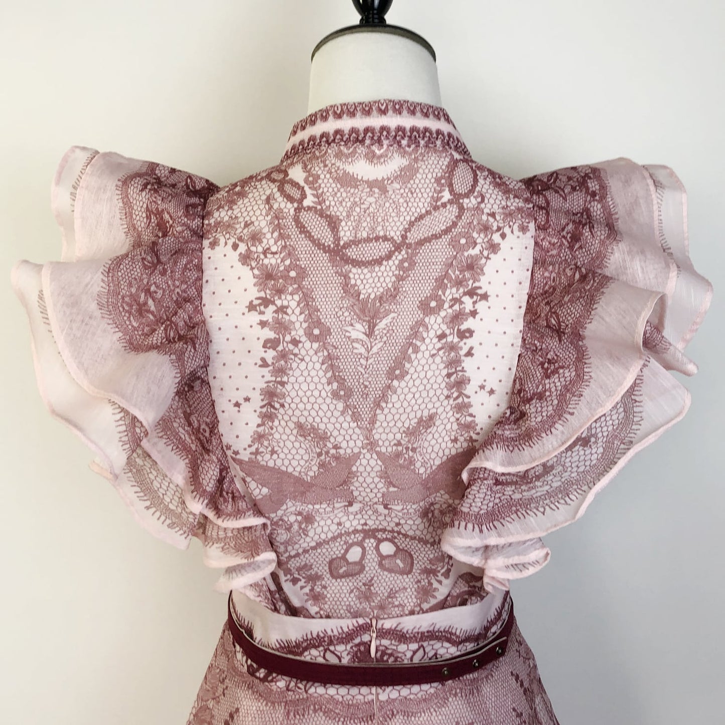 【Set】フリルブラウス×ロングスカートセット N3073