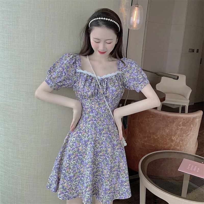 【dress】好感度UP!気質満点レトロガーリッシュ花柄スカート