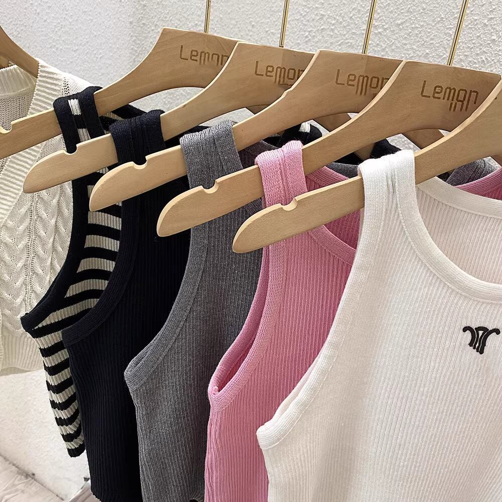 【tops】ノースリーブニットトップス M21880