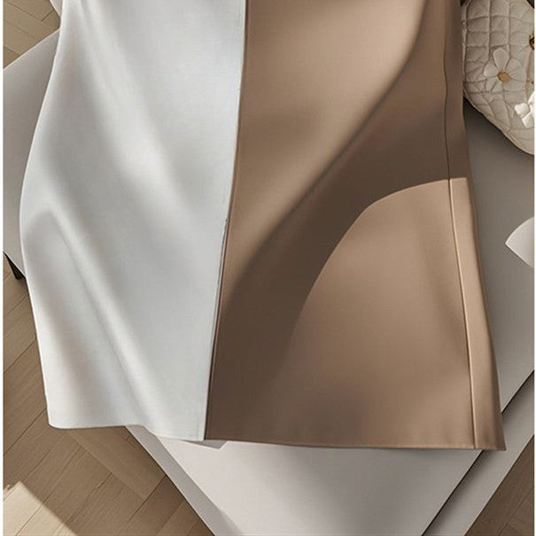 【Bottoms】配色スカート W13815