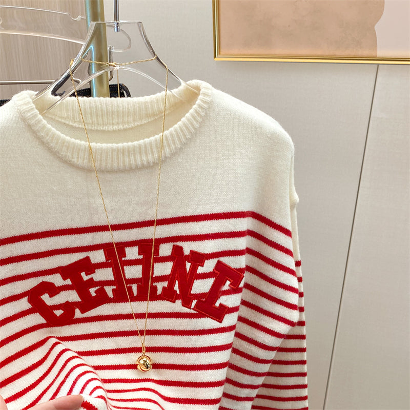 【Tops】人気レトロセーター W13446