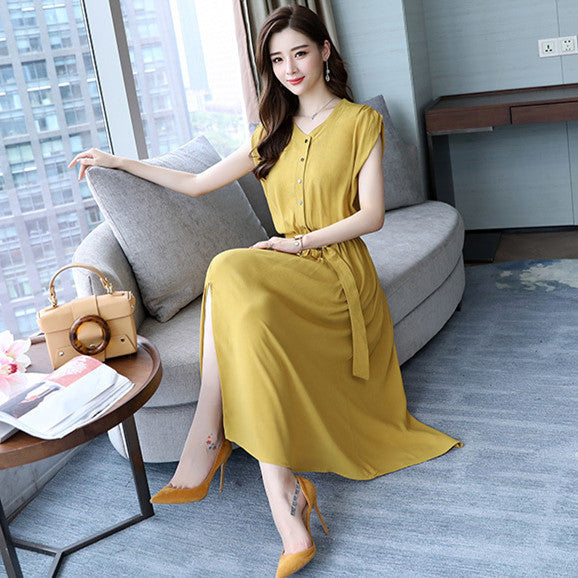 【Dress】新作アイテム~4色展開シンプルシャツワンピース W7299